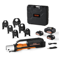 VEVOR Press Tool, 18V Electric Pipe Crimping Tool for 1/2" to 2" Copper Pipes, 32KN Press Tool Kit Compatible with