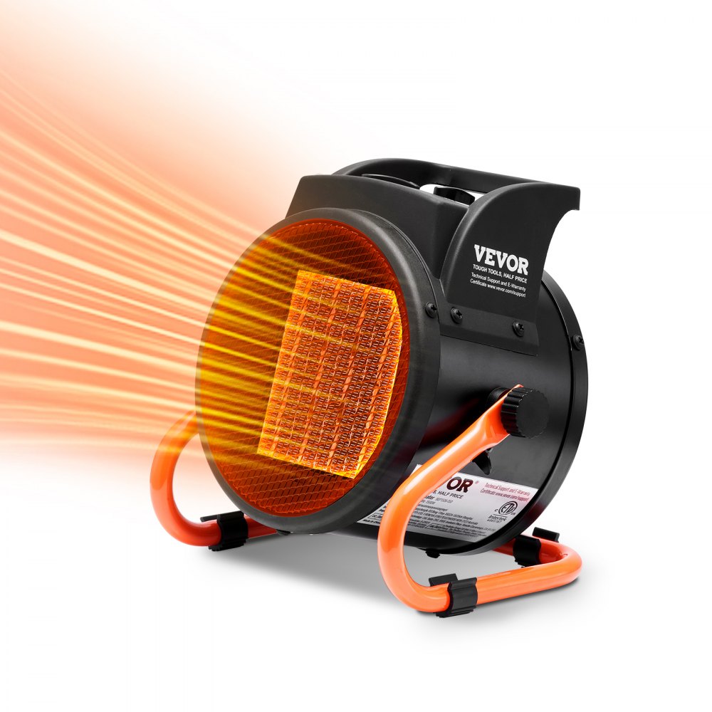 VEVOR Greenhouse Heater, 1500W PTC Fast Heating with Overheat Protection, 3-Speed Setting Small Grow Tent Heater