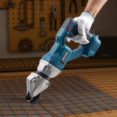 VEVOR Metal Shear, Sheet Metal Cutter Cordless with 360-Degree Pivoting Head, Double Blades, 25000 RPM Speed, Cuts 18
