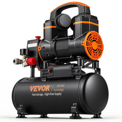 VEVOR 2.1 Gallon Air Compressor, 1.2HP 2.2 CFM@90PSI Air Compressors with Max. 116PSI Pressure, Oil Free Compressor