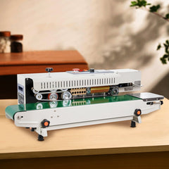 VEVOR Continuous Bag Band Sealing Machine, 0.24-0.47 in/6-12 mm Seal Width, Horizontal Band Sealer Machine with Digital