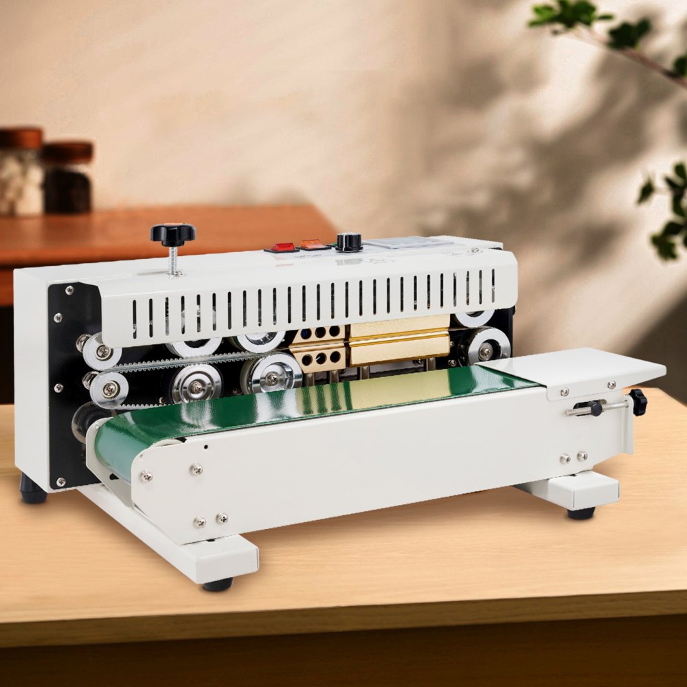 VEVOR Continuous Bag Band Sealing Machine, 0.24-0.47 in/6-12 mm Seal Width, Horizontal Band Sealer Machine with Digital