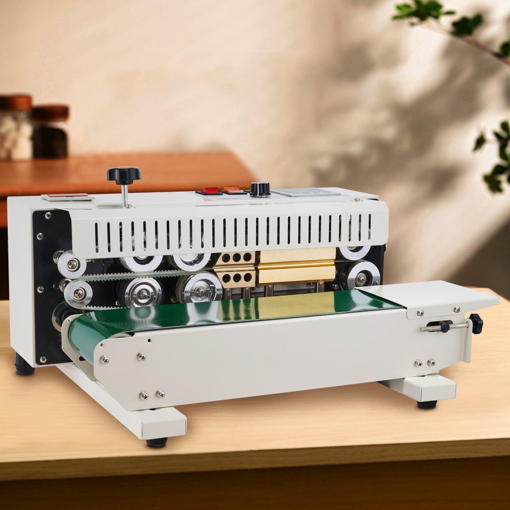 VEVOR Continuous Bag Band Sealing Machine, 0.24-0.47 in/6-12 mm Seal Width, Horizontal Band Sealer Machine with Digital