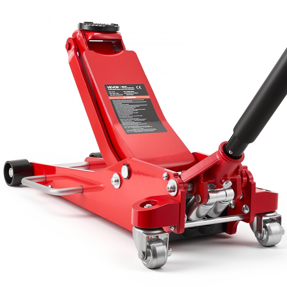 VEVOR Low Profile Floor Jack, 3 Ton (6614 lbs) Capacity, Aluminum Racing Floor Jack with Dual Pistons Quick Lift Pump