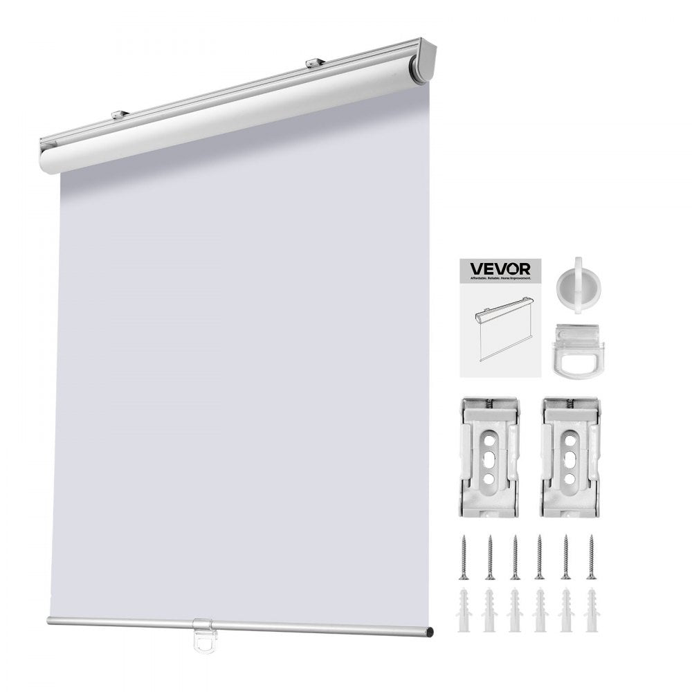 VEVOR Cordless Roller Shades, 34 x 72 in, Pull Down Blackout Blinds for Windows Room Darkening, Thermal Insulated, Easy