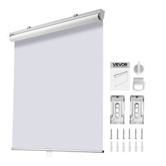 VEVOR Cordless Roller Shades, 34 x 72 in, Pull Down Blackout Blinds for Windows Room Darkening, Thermal Insulated, Easy