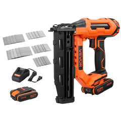 VEVOR Cordless Finish Nailer 20V 16GA Straight Cordless Nailer with Battery, Drives 1-1/4" to 2-1/2" Nails, with 1500