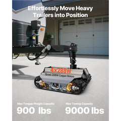 VEVOR Electric Trailer Mover, 9000 lbs Max Towing Capacity, Remote-Controlled Trailer Mover with 328 ft Wireless Range