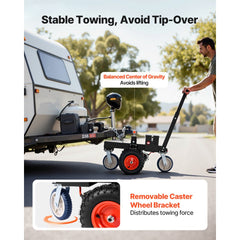 VEVOR Electric Trailer Dolly, 3600 lbs Max Trailer Weight 600 lbs Max Tongue Weight, DC 24V 800W Motorized Trailer