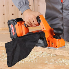 VEVOR Cordless Handheld Planer, 3-1/4-Inch Cut Width, 15000 RPM Electric Hand Wood Planer with Brushless Motor