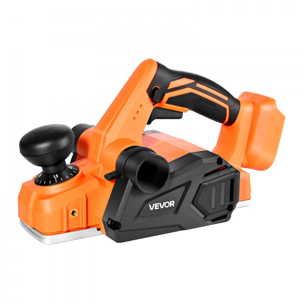VEVOR Cordless Handheld Planer, 3-1/4-Inch Cut Width, 15000 RPM Electric Hand Wood Planer with Brushless Motor