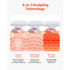 VEVOR Body Sculpting Machine, 3-in-1 Electric Cellulite Massager with 3 Adjustable Functional Modes, Skin Tightening