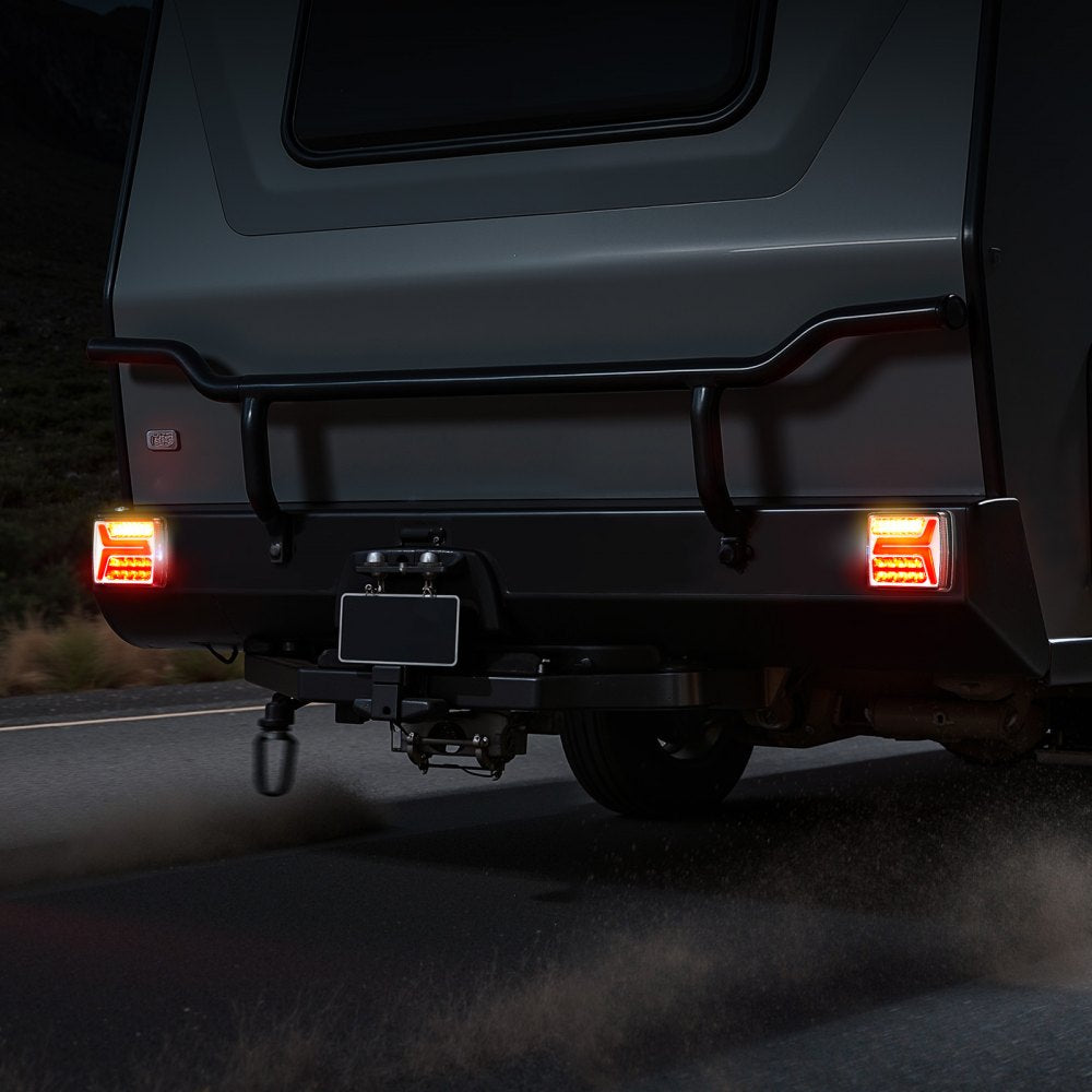 VEVOR Trailer Lights, 2PCS 12V Square LED Magnetic Wireless Trailer Tail Lights Kit with Stop Brake Turn Tail License