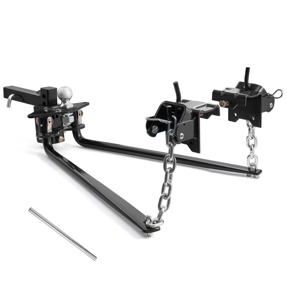 VEVOR Weight Distribution Hitch, 10000 lbs Max Towing & 1000 lbs Max Tongue, Weight Distributing Hitches Kit Includes 2