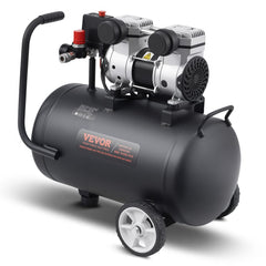 VEVOR Air Compressor, 8 Gallon Steel Tank, 1HP 2.2 CFM@90 PSI Oil Free Air Compressor & Max. 120PSI Pressure, 80dB
