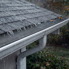 VEVOR Gutter Guard, 6 in Powder-Coated Steel Gutter Screen, Heavy-Duty 120 ft Length, 0.04 in Thickness, Leaf Guard for