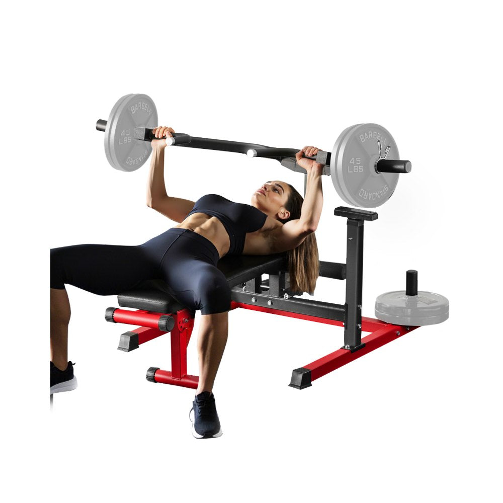 VEVOR Chest Press Machine, 450 LBS Bench Press Set, Adjustable Flat Incline Bench with Independent Converging Arms