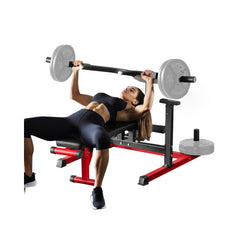 VEVOR Chest Press Machine, 450 LBS Bench Press Set, Adjustable Flat Incline Bench with Independent Converging Arms