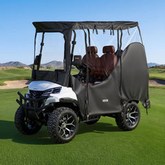 VEVOR Golf Cart Cover, Visible Full-Enclosure 2&2+2 Passenger Golf Cart, 420D Waterproof Oxford Fabric Club Car Cover