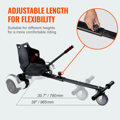 VEVOR Hoverboard Seat Attachment(Not included hoverboards), Compatible with All 6.5" 8" 8.5" 10" Hoverboards, Grips