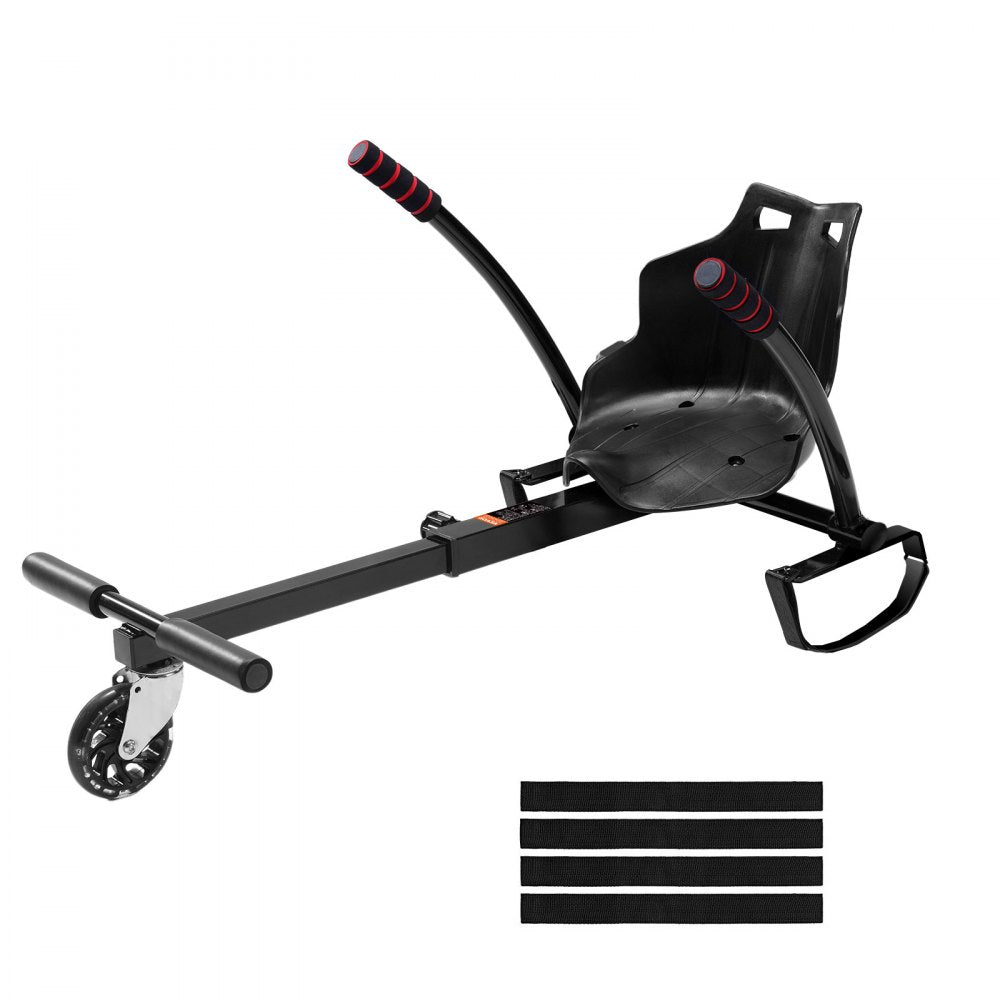 VEVOR Hoverboard Seat Attachment(Not included hoverboards), for 6.5" 8" 8.5" 10" Hoverboards, with LED Lights, Grips
