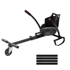 VEVOR Hoverboard Seat Attachment(Not included hoverboards), for 6.5" 8" 8.5" 10" Hoverboards, with LED Lights, Grips
