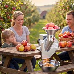 VEVOR 550W Electric Fruit Apple Crusher, SUS304 Desktop Crushing Machine, Grinds Whole Apples Up to 2.76" Dia, 60 KG/H
