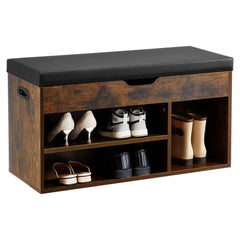 VEVOR Entryway Shoe Bench, 31.7 x 12.0 x 17.5 Inch Shoe Storage Organizer with Lift Top Storage Space, 300lbs Bench