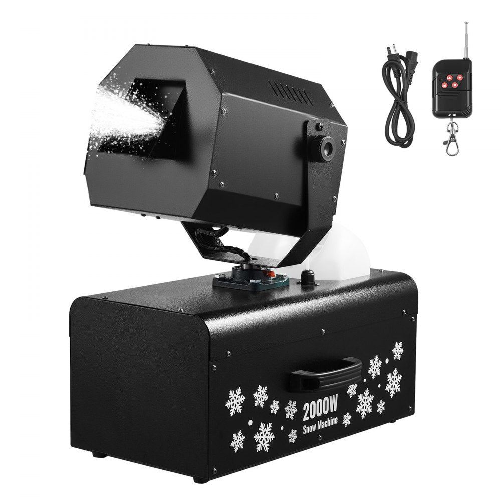 VEVOR Snow Machine, 2000W 90°Shaking Head Snow Maker by Wireless/Wired Remote Control, High Output Snowmaking Machine