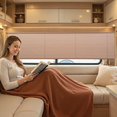 VEVOR RV Blinds, 62 in x 32 in, RV Pleated Shades, Polyester Fabric, Easy to Clean and Install, Privacy Protection and