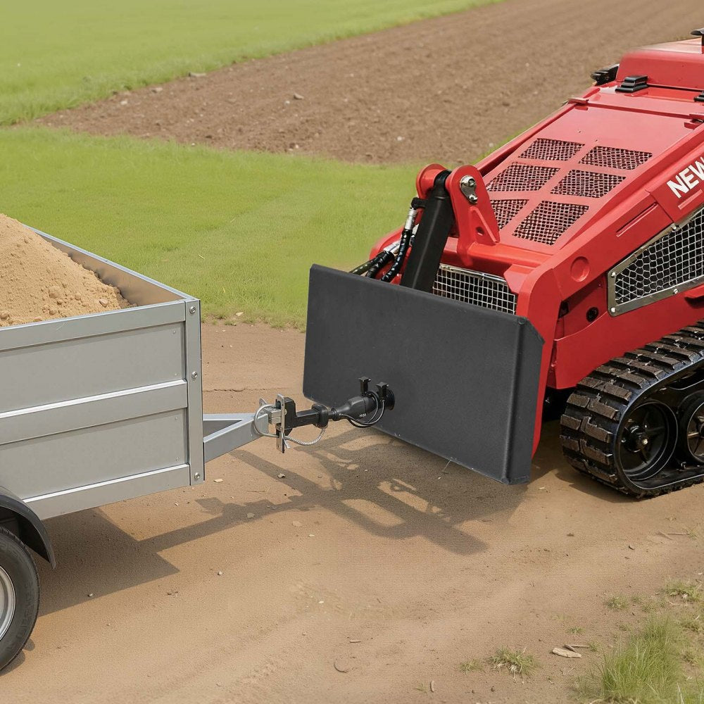 VEVOR 1/4 in Skid Steer Mount Plate, Universal Quick Attach Mount Plate, Easy to Bolt, 1500lbs Load Capacity, Heavy