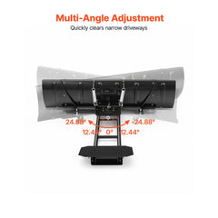 VEVOR Snow Plow Kit 43 in/60 in Width Adjustable Universal Plow Attachment, for Most ATVs and UTVs, Height & Left-Right