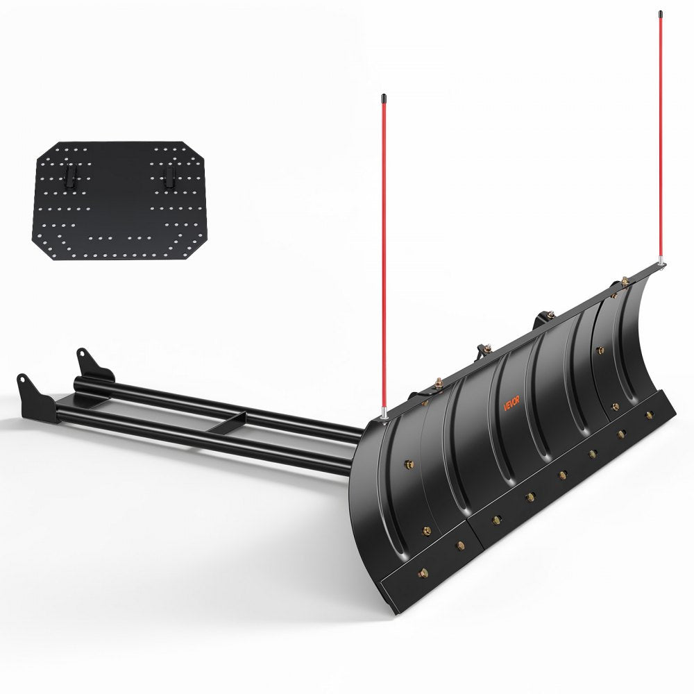 VEVOR Snow Plow Kit 43 in/60 in Width Adjustable Universal Plow Attachment, for Most ATVs and UTVs, Height & Left-Right