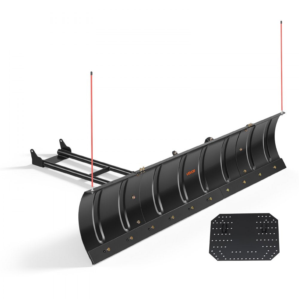 VEVOR Snow Plow Kit 43 in/72 in Width Adjustable Universal Plow Attachment, for Most ATVs and UTVs, Height & Left-Right