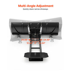 VEVOR Snow Plow Kit 48 in Universal Plow Attachment 3 Mount Options Black, for Most ATVs and UTVs, Height & Left-Right
