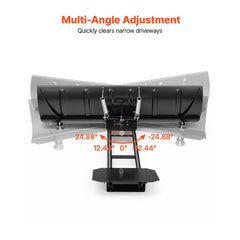 VEVOR Snow Plow Kit 60 in Universal Plow Attachment 3 Mount Options Black, for Most ATVs and UTVs, Height & Left-Right