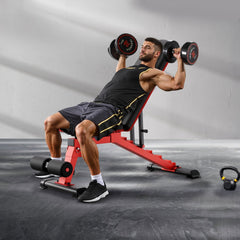 VEVOR Weight Bench, 1200lbs Heavy Duty Stable Weight Bench Press for Full Body Workout, Adjustable Exercise Sit up