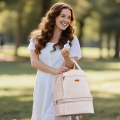 VEVOR Breast Pump Backpack, Breast Feeding Bag with Ice Pack, Fits for S1/S2, Pumping Accessories & Breastmilk Storage