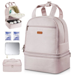VEVOR Breast Pump Backpack, Breast Feeding Bag with Ice Pack, Fits for S1/S2, Pumping Accessories & Breastmilk Storage