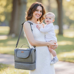 VEVOR Breast Pump Bag, Breast Feeding Bag with Ice Pack, Fits for S1/S2, Pumping Accessories & Breastmilk Storage