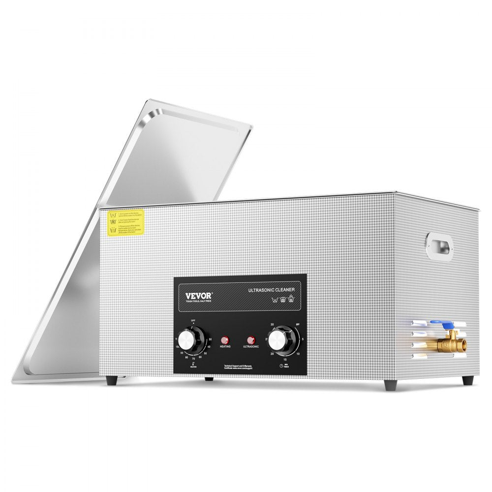 VEVOR 22L Ultrasonic Cleaner with Heater Timer & Basket, Professional Digital Sonic Cavitation Machine, 480W Cleaning