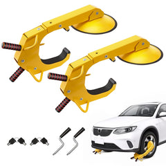 VEVOR Wheel Lock Clamp, 2-Pack Trailer Wheel Lock, Heavy-Duty Anti Theft Tire Lock, Adjustable Tire Boot Lock Tire
