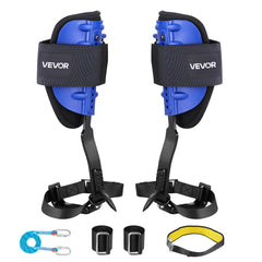 VEVOR Tree Climbing Spikes Set, Height-Adjustable Tree Climbing Gear with Straps & Waist Harness, 350 lbs Load