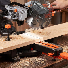 VEVOR Sliding Compound Miter Saw, 7-1/4 inch Blade, DC 18.5V Cordless Miter Saw, with LED Precision Alignment