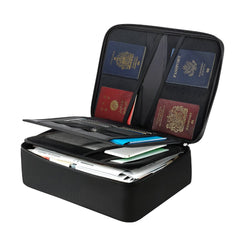 VEVOR Fireproof Document Box, 1832 ℉ Heat Insulated Fireproof & Waterproof Box with Lock, Portable Multi-Layer Home