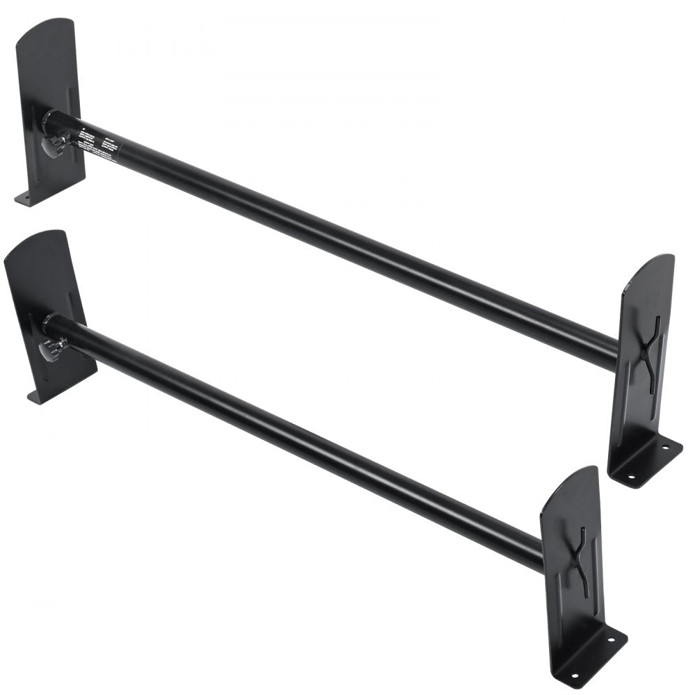 VEVOR Van Roof Ladder Rack, 2 Bars Alloy Steel Roof Racks, 500 LBS Capacity Roof Rack, Adjustable Length 35.8"-52.4"