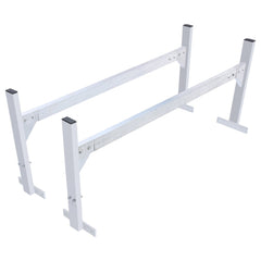 VEVOR Van Roof Ladder Rack, 2 Bars Aluminum Alloy Roof Ladder Racks, 400 LBS Capacity Rain-Gutter Van Roof Rack