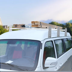 VEVOR Van Roof Ladder Rack, 3 Bars Alloy Steel Roof Racks, 750 LBS Capacity Rain-Gutter Roof Rack, Adjustable Length
