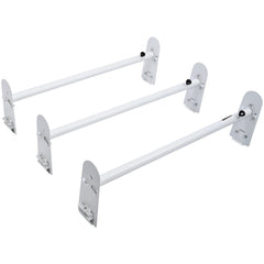 VEVOR Van Roof Ladder Rack, 3 Bars Alloy Steel Roof Racks, 750 LBS Capacity Rain-Gutter Roof Rack, Adjustable Length