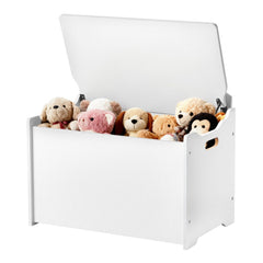 VEVOR Kids Storage Bench, Wooden Toy Box Chest with Backrest, Large Storage Cabinet with Safety Hinge, Toddlers Storage